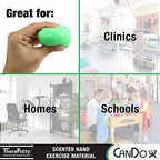 CanDo TheraPutty Scented Hand Exercise Putty for Rehabilitation, Exercises, Hand Therapy, Occupational Therapy, Apple Green Medium 1lb