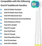 KHBD Replacement Heads Compatible with Oral B Braun Toothbrushes Electric- 16 Pack Professional Precision & Sensitive Brush Heads Refill for Oral B 7000/Pro 1000/9600/ 5000/3000/8000