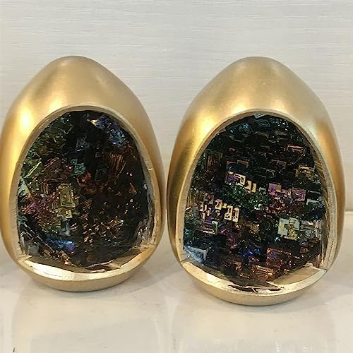Rainbow Bismuth Ore Egg Quartz Crystal geode 1pc Ornaments
