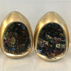 KatLin Natural Rainbow Bismuth Ore Egg Quartz Crystal geode Mineral Specimen 1pc Ornaments