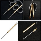 PartyKindom 2pcs Scoop for Ear Water Remover Titanium Alloy Ear Cleaner Lightweight Portable Tool Keychain Accessory Ideal for Travel