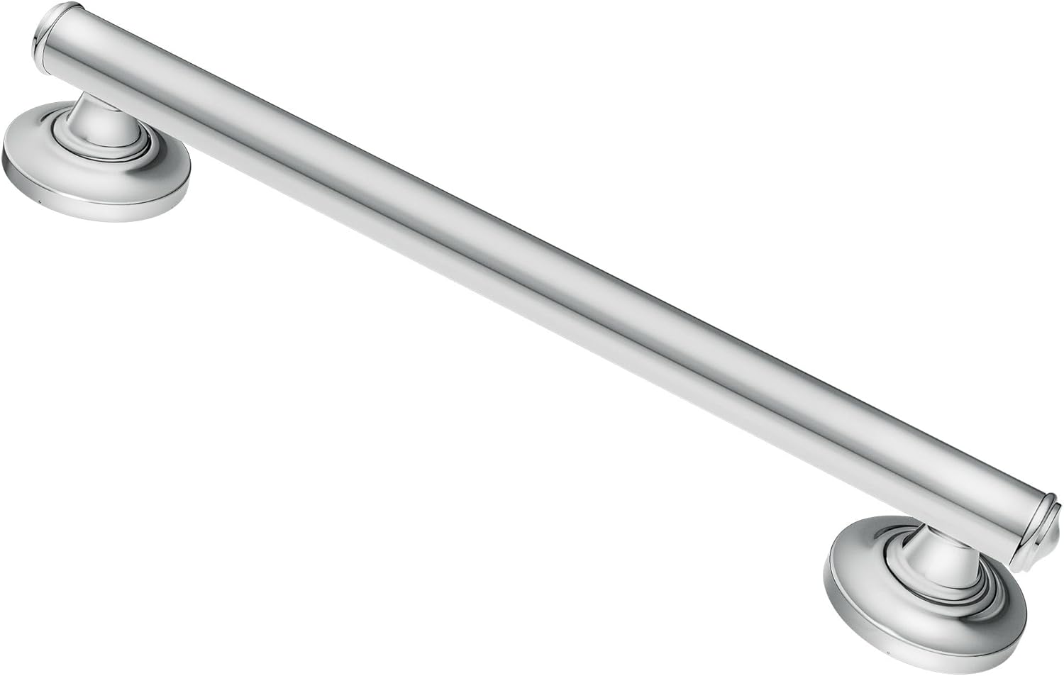 Moen R8716D1GCH Bathroom Safety 16-inch Bathroom Grab Bar with Comfort Grip Pad, Chrome