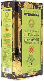 Mythology Greek Olive Oil From Greece, Cold Pressed Extra Virgin Olive Oil, Certified PDO Kolymvari Chania Crete, 3 Liter