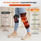 WOLOYHEATIE Knee Massager, FSA Eligible Items, Heated Knee Brace Wrap, Heating Pad for Knee Pain Relief, Heating Knee Brace Support for Arthritis/Joint Stiff/Muscle Strain, HSA Approved Products Only