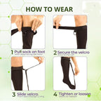 Plantar Fasciitis Stretch Sock Non Slip Calf Night Relief for Heel High Arch Pain Achilles Tendonitis Therapy Foot Support Sleeve Stretcher Compression Sleeve Men Women Ultrastretch Night Sock