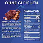 Bahlsen Waffeletten Milk Chocolate Dipped Cookies - Delicate wafer rolls dipped in milky European chocolate - 3.5 oz boxes (12 boxes)