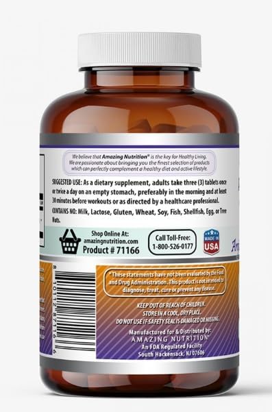 Amazing Formulas AAKG ((Arginine Alpha-Ketoglutarate) 3500mg) Supplement | Tablets | Non-GMO | Gluten-Free | Made in USA (1 Pack, 90 Count)