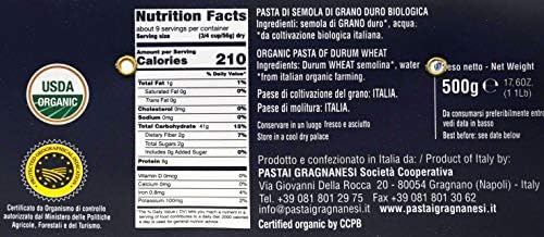 Bucatini Organic Italian Pasta di Gragnano | I.G.P. Protected | 17.6 Ounce | 500 Gram