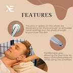 XE Stainless Steel Wartenberg Neuro Pinwheel – Pinwheel for Neurological Nerve Reaction Test, Pinwheel Roller for Testing Nerve Sensitivity
