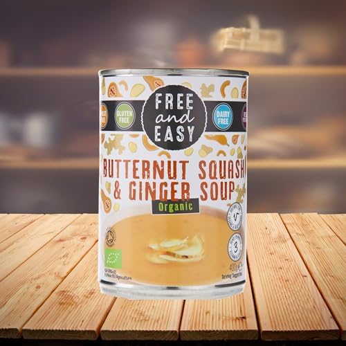 Free & Easy Free From Dairy Free Organic Butternut Squash & Ginger Soup 400g