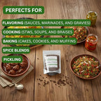 Whole Allspice Berries Pimenta dioica - Certified Kosher, 4oz Resealable Pouch | Fresh, Aromatic, All-Natural Spice for Cooking, Baking, Pickling, Bottle Refill, and Grinder Refill