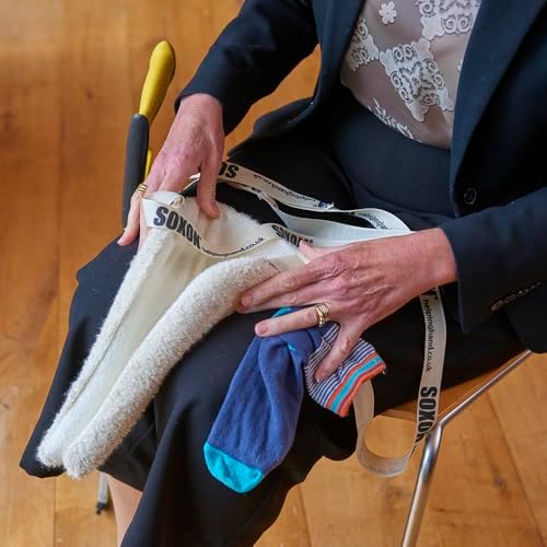 The Helping Hand Company Soxon Sock Aid. Easy Sock Helper for Seniors, Disabled, Pregnancy & Post-Surgery Recovery White