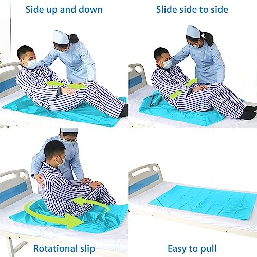 Tubular Slide Sheet for Patient Transfer，Washable & Reusable Draw Sheets, Sliding Board Suitable for Cars, Vehicles, Wheelchairs, Hospitals, Bed Transfers, Nursing Home Care，53" x 30"