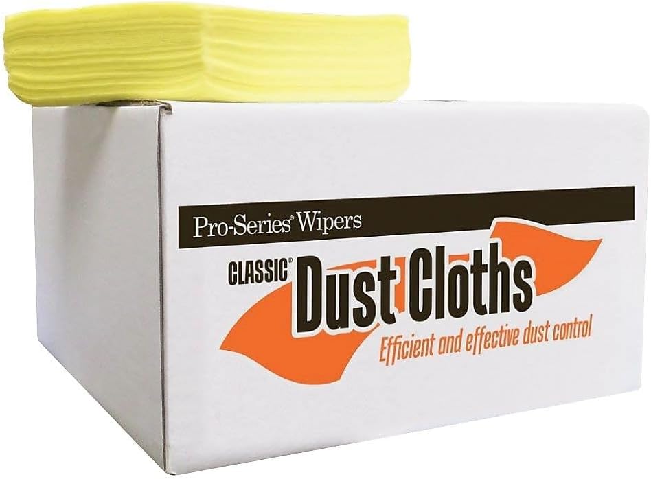 Monarch Brands Treated Yellow Dust Cloth 13"x17" 10-50 Packs/case, Heavy Weight dusters