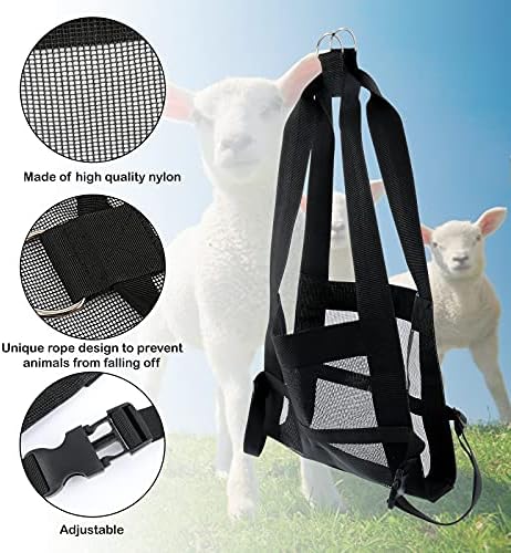 Calf Sling for Weighing Animals - Calf Scale Hanging Weight Scale Sling with Adjustable Straps for Weighing Calves Lambs Goats Baby Alpacas Newborn Livestock Dogs