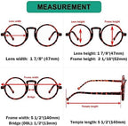 Eyekepper Round Reading Glasses for Women Men Retro Readers