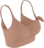 Leonisa Wireless Nursing Bra High-Tech Clip Cup - Maternity Bras Underwear for Women