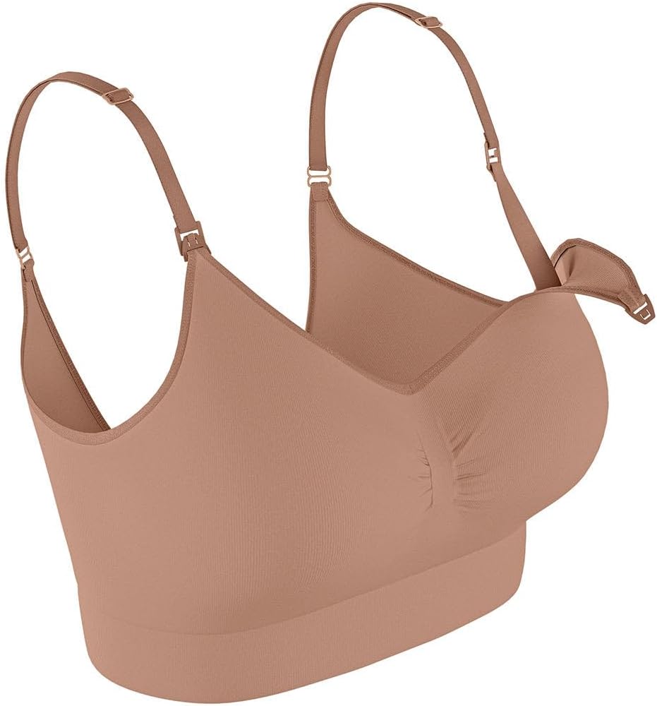Leonisa Wireless Nursing Bra High-Tech Clip Cup - Maternity Bras Underwear for Women
