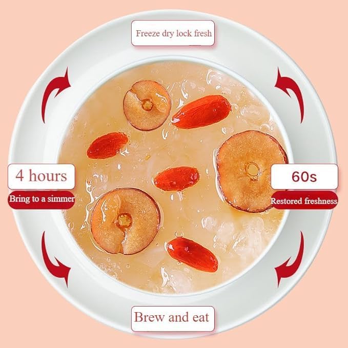 Freeze dried tremella soup,Pineapple osmanthus red date soup,Healthy nutrition breakfast,Dessert,Convenient food,Whole grains porridge,Chinese snack gift (7 flavors mixed,14packs)