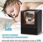 Automatic Single Watch Winder for Automatic Watches,Rotating Watch Case with Japanese Quiet Motor，AC Adapter or Battery Powered