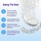 Retainer Brite – Aligner Cleaning Tablets for Invisalign, Mouth Guard Cleaner, Night Guard Cleaner and other Dental Appliances. FDA Registered and Made in USA. 192 Tablets – 6 Month Supply