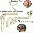 DKULMN Implant Guide Locator Instrument Kit,6pcs/Set Dental Implant Guide Set,Dental Implant Locating Guide Plate for Dentist Orthodontic Tools