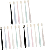 FRCOLOR 18pcs Wavy Style Soft Bristle Toothbrush for Adults Including and Gentle Care for Gums and Teeth Cleaning