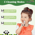 Kids U Shaped Electric Toothbrush for Age 2-12, Rechargeable Toddler Toothbrush with 60S Smart Timer, Panda Design, IPX7 Waterproof & 360°Cleaning,Develop Kids' Brushing Habits