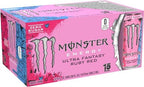Monster Energy Ultra Fantasy Ruby Red, Sugar Free Energy Drink, 16 Ounce | Pack of 15