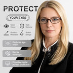 5 Pack Oval Reading Glasses All Day for Women,Computer Readers with Blue Light Protection