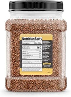 Birch & Meadow Brown Flax Seeds, 1.8 lb, Nutty Flavor, Linseeds