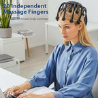 Head Massager Scalp Electric with Bluetooth Function, 360° Electric Head Massager Rechargeable 4 Modes, Electric Octopus Scalp Massager Portable, Long Battery Life, Scalp Stress Relax Massage Tool
