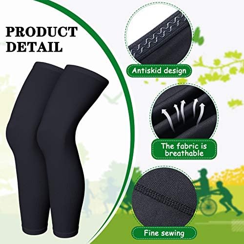 Skylety Compression Leg Sleeve Full Length Leg Sleeves Sports Cycling for Men Women, Running, Basketball