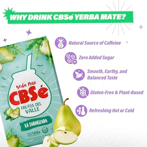 CBSe Yerba Mate Valley Fruits – 500g (1.1 lb) Loose Leaf Herbal Tea – Argentine Yerba with Natural Mixed Fruit Flavor – Smooth, Fruity, Refreshing