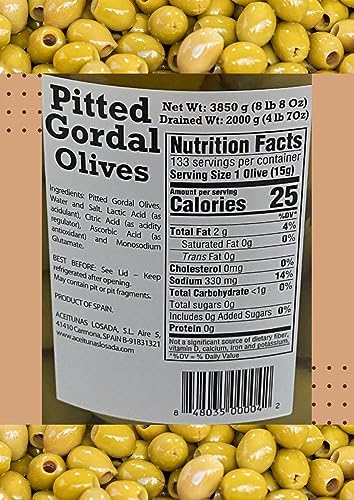 Losada - Losada Pitted Gordal Olives from Spain (3850grams / 8 lb 8 oz)