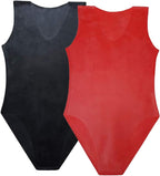 EXLATEX Latex Bodysuit Women Swimsuit Latex Rubber Gummi Leotard Black Latex Catsuit