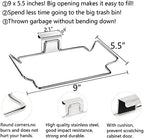 Large Stainless Steel Trash Bag Holder for Kitchen Cabinets Doors and Cupboards, Under Sink Bag Holder, Garbage Bag Holder, Waste Can, Kitchen Trash Cans