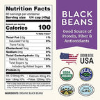 Organic Dried Black Beans 5 lb, Unsalted, Low-Sodium, Non-GMO, Farmed From Regenerative Soil, Tested Clean Certified – Rich in Fiber & Protein – Perfect for Soups, Burritos, Salads & Chili by Doudlah Farms