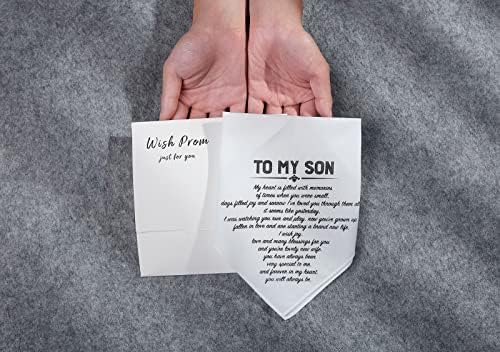 Father Of The Bride Handkerchief Gifts Wedding Gift From Daughter, White Handkerchiefs For Bridal's Father