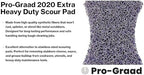 2020 Scouring Pad, 2.8” x 4.5”, 24 Pack, Professional Grade Heavy Duty Scour Pad, Bow-Tie Shape, 59033