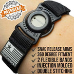 4-18" Inch Armband 360° Adjustable for Dexcom G7 : Transmitter Protection Sensor Cover Arm & Leg Band -No More Adhesive Patches (4-18" Active Band Black Matte)