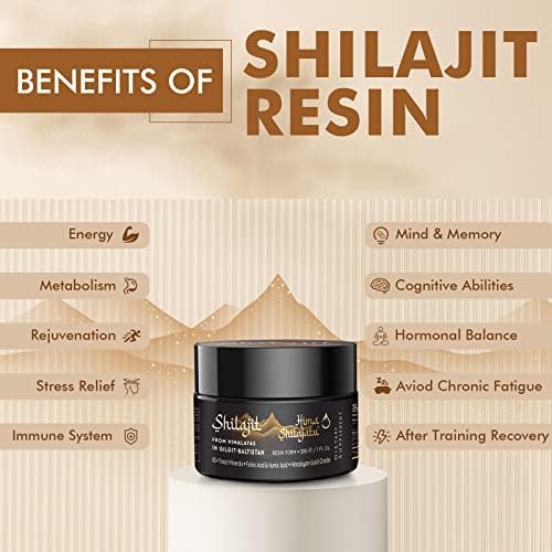 Hima Shilajatu Shilajit Purest Himalayan Organic Shilajit Resin - Gold Grade 100% Purity Shilajit with Fulvic Acid & 85+ Trace Minerals Complex for Energy & Immune Support, 30 Grams (2 Months Supply)