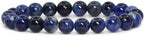 Justinstones 8mm Round Beads Stretch Bracelet 7 Inch Unisex
