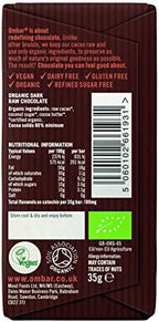 Ombar 90% Raw Chocolate Bar 35g - Pack of 2