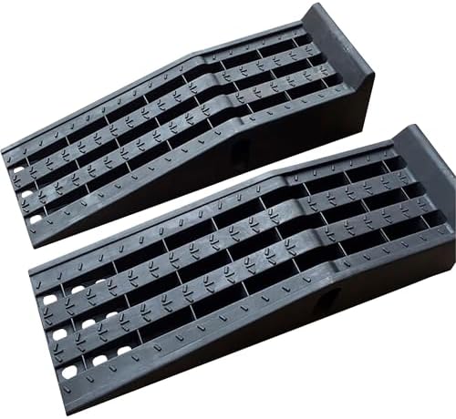 Ironton Car Ramps 12000 Lb GVW Set of 2, High-Impact Poly Vehicle Ramps 6000 Lb Each, 35.5 in. L x 12 in. W x 8.5 in. H, Non-Skid Tread and Rubber Feet, for Cars, SUVs, Trucks and Vans