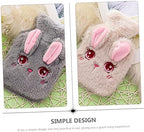 4Pcs Plush Hot Water Bags Cute Cartoon Warm Water Bottles for Hand and Detachable Design for Menstrual Cramps and Comfort