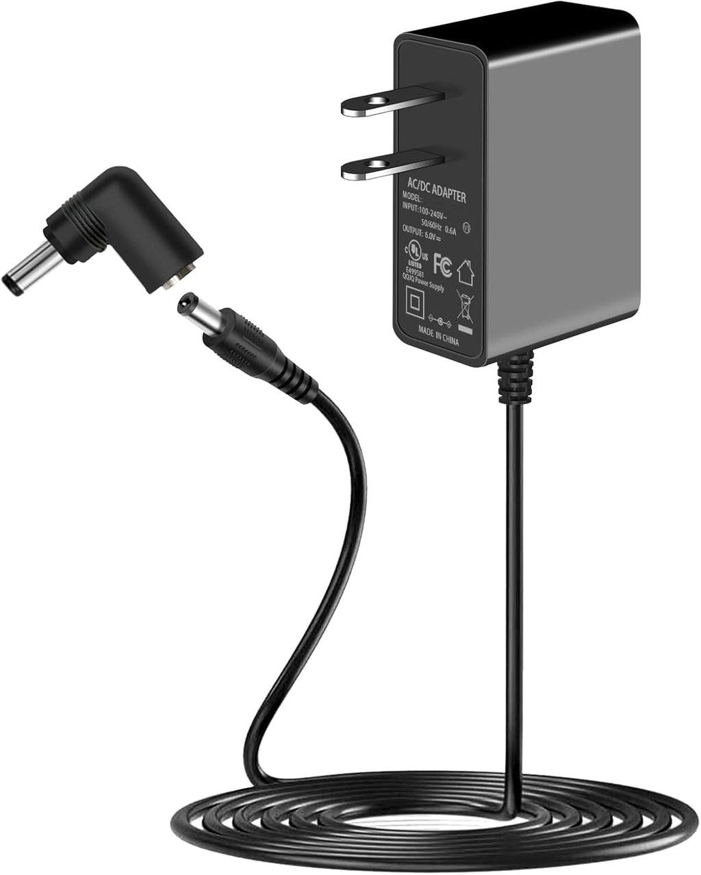Gonine 6V 1A DC Power Supply for 6 Volt Omron Blood Pressure Monitor 5 7 10 Series Charger and for 6V 100mA 300mA 400mA 500mA 600mA 700mA 800mA 900mA 1000mA AC Adapter.