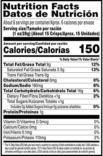 Pringles Potato Crisps Ranch, 5.9 oz Can (Pack of 12)