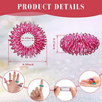 Nuogo 300 Pcs Acupressure Rings Spiky Sensory Finger Rings for Fingers Stress Relief Fidget Sensory Toys for Teens Adults Stress Reliever Massage