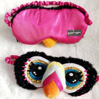 COLLBATH Cute Toucan Plush Sleep Mask, Soft Eye Mask for Sleeping and Sleepovers, Lightweight Cartoon Blindfold and Boys, Comfortable Night Sleep Accessory